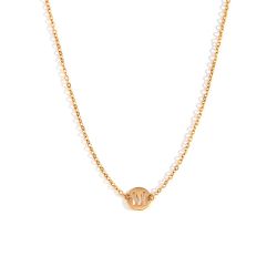 Collar Acero Dorado Mujer CAL0234DOM Letra M