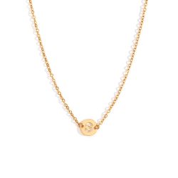 Collar Acero Dorado Mujer CAL0234DOS Letra S