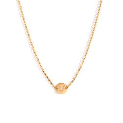 Collar Acero Dorado Mujer CAL0234DOV Letra V