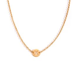 Collar Acero Dorado Mujer CAL0234DOX Letra X