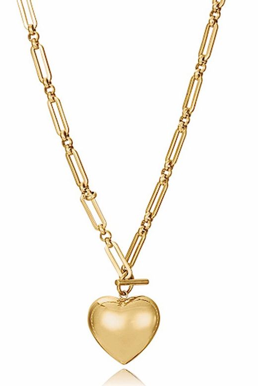 Collier Viceroy en acier doré 75396C01012 Cœur