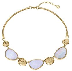 Collar Acero Dorado Viceroy Mujer 14441C01012 Piedras Madre Perla Irregulares