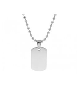 Collar Acero Liska Hombre 845CD935-1 Placa