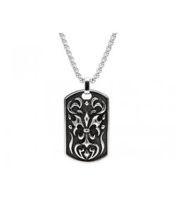 Collar Acero Liska Hombre RB143CD Placa Dibujo