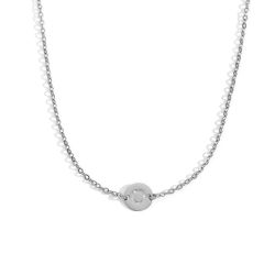 Collar Acero Mujer CAL0234RHO Letra O