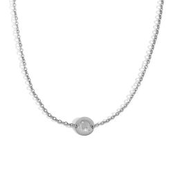 Collar Acero Mujer CAL0234RHQ Letra Q