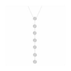 Collar Acero Mujer N27201 Círculos En Brillo 40+5cm
