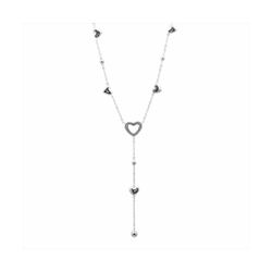 Collar Acero Mujer N27203 Corazones En Brillo 40+5cm