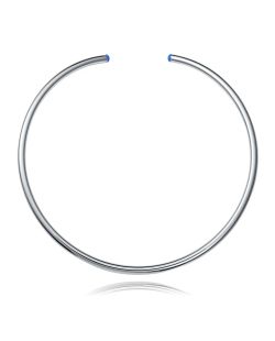 Collar Acero Viceroy 75421C01000 Choker Extremos Piedras Naturales Ágata Azul