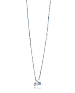 Collar Acero Viceroy Mujer 14356C01013 Piedras Naturales Verdes Bicolor Azul