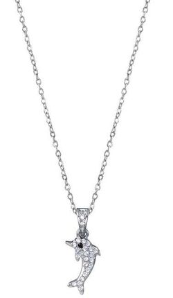 Collar Acero Viceroy Mujer 15271C01000 Delfín C. Circonitas Bicolor Negra