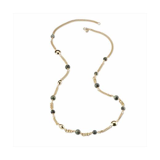 Collar Bronze 100cm Sovrani J8512 Clemence Daurat Pedra Gris