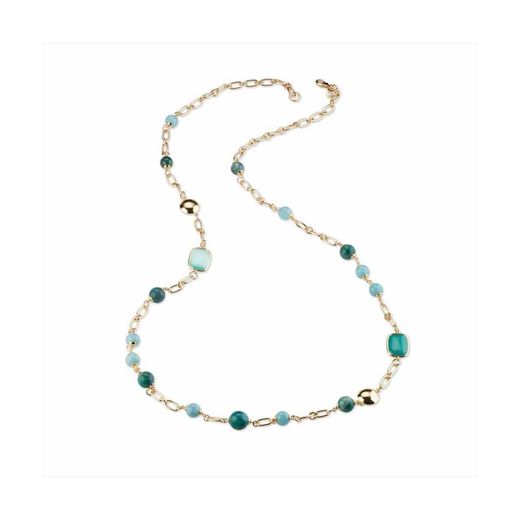 Collar Bronze 100cm Sovrani J8537 Diane Daurat Pedres Verdes