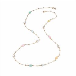 Collar Bronce 108cm Sovrani J10061 Bernadette Perlas Latón Piedras Multicolor Latón