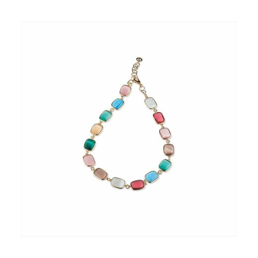 Collar Bronce 40+5cm Sovrani J9080 Dorado Lysandre Piedras Multicolor