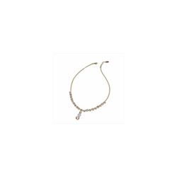 Bronze Necklace 42+3cm Sovrani J9600 Gold Bicolor Pink Violet Crystals