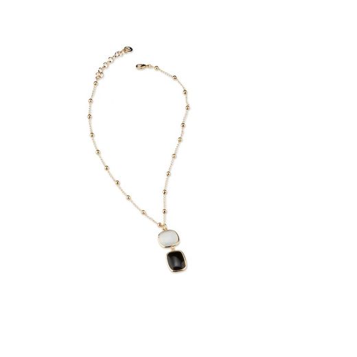 Bronze Necklace 50+5cm Sovrani J7930 Black Cat's Eye