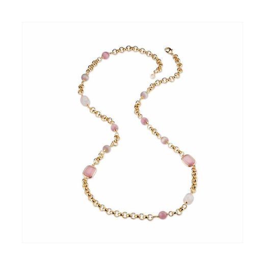 Collar Bronce 95cm Sovrani J8506 Cassandre Dorado Piedra Rosa
