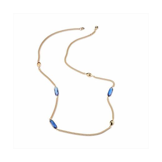 Bronze Necklace 95cm Sovrani J8567 Valeriane Blue Stone