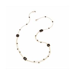 Collar Bronce Dorado Sovrani Mujer J11515 Piedras Negras 90cm