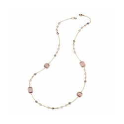 Collar Bronce Dorado Sovrani Mujer J11568 Piedras Lila 90cm