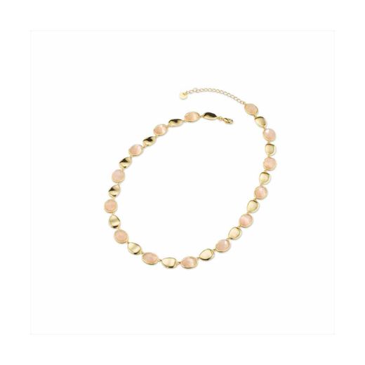 Collar Bronce Dorado Sovrani Mujer J11808 Piedras Rosa 40+5cm