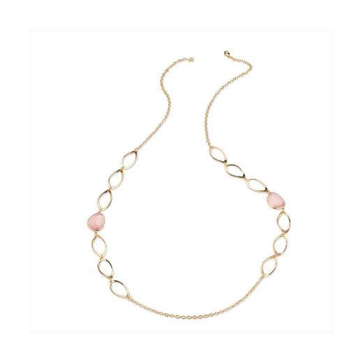 Collar Bronce Dorado Sovrani Mujer J12353 Piedras Rosa 90cm
