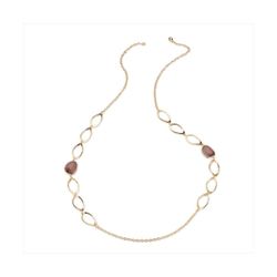 Collar Bronce Dorado Sovrani Mujer J12359 Piedras Marrones 90cm