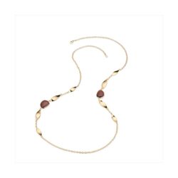 Collar Bronce Dorado Sovrani Mujer J12362 Piedras Marrones 93cm