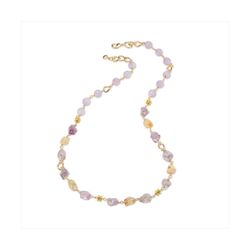 Collar Bronce Dorado Sovrani Mujer J12416 Piedras Lila 80cm