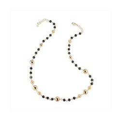 Collar Bronce Dorado Sovrani Mujer J12423 Bolas En Brillo & Negras 80cm