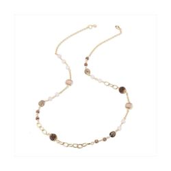 Collar Bronce Dorado Sovrani Mujer J12450 Bolas Multicolor 88cm