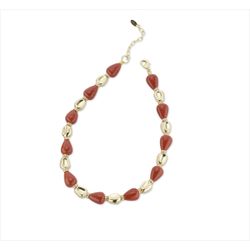Collar Bronce Dorado Sovrani Mujer J12625 Piedras Marrón 45+6cm