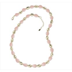 Collar Bronce Dorado Sovrani Mujer J12639 Piedras Coral Rosa 80+6cm