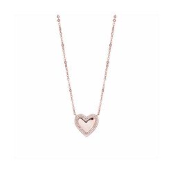 Collar Bronce Rosa N24013PP Colgante Corazon Circonitas