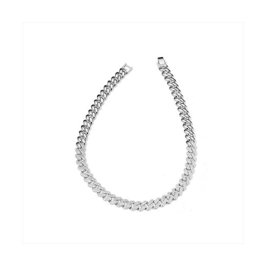 Collar Bronce Sovrani Mujer J12265 Eslabones Centrales C. Circonitas 42cm