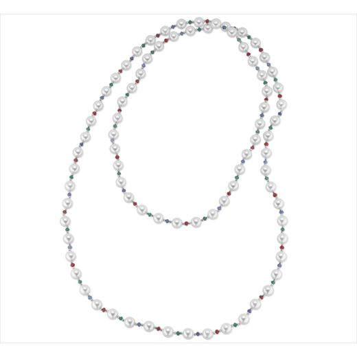 Collar Bronce Sovrani Mujer J12612 Perlas & Circonitas Multicolor 110cm