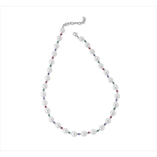 Collar Bronce Sovrani Mujer J12613 Perlas & Circonitas Multicolor 45+5cm