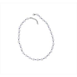 Collar Bronce Sovrani Mujer J12619 Perlas & Circonitas Azules 45+5cm