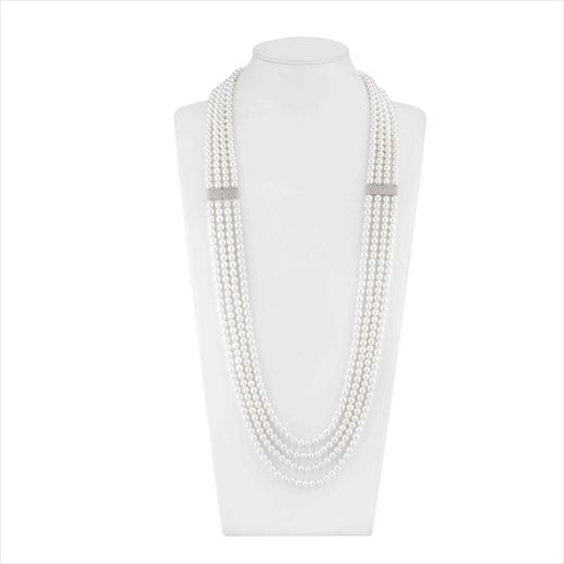 Collar Bronce Sovrani Mujer J12653 Perlas 90cm