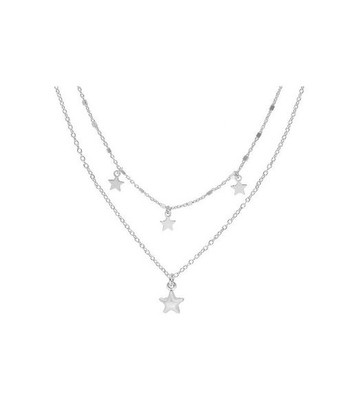 Collar Doble Plata Liska LAF6282CL Estrelles