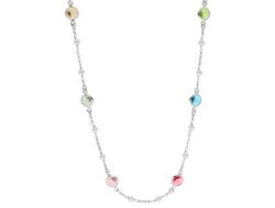 Collar Liska Plata LSW4438CL Cristales Multicolor Circonitas