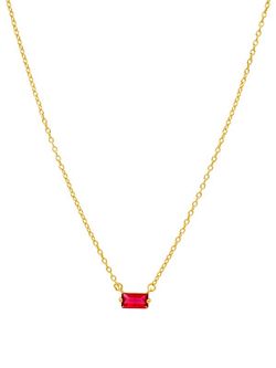 Collar Marea Mujer Plata Circonita Fucia Oro 18kts D02007/AL Dorado