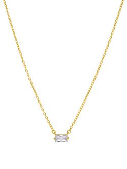 Collar Marea Mujer Plata Circonita Oro 18kts D02007/AI Dorado