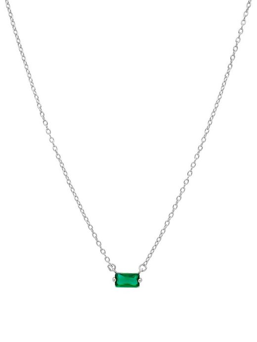 Naszyjnik Marea Woman Srebrny Zielony Cyrkonia D02007 / AG