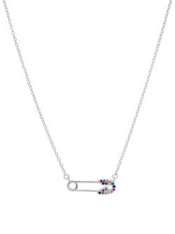 Collar Marea Mujer Plata Circonitas Multicolor D02007/AB