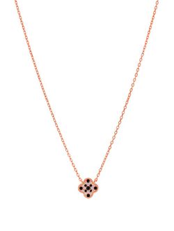 Collar Marea Plata D02807/BB Flor Circonitas