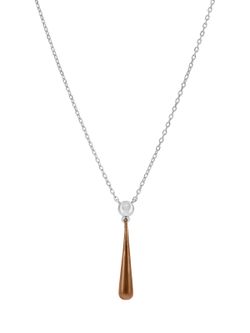 Collar Marea Plata D03207/BC Colgante Gota Roja