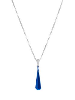 Collar Marea Plata D03207/BE Colgante Gota Azul