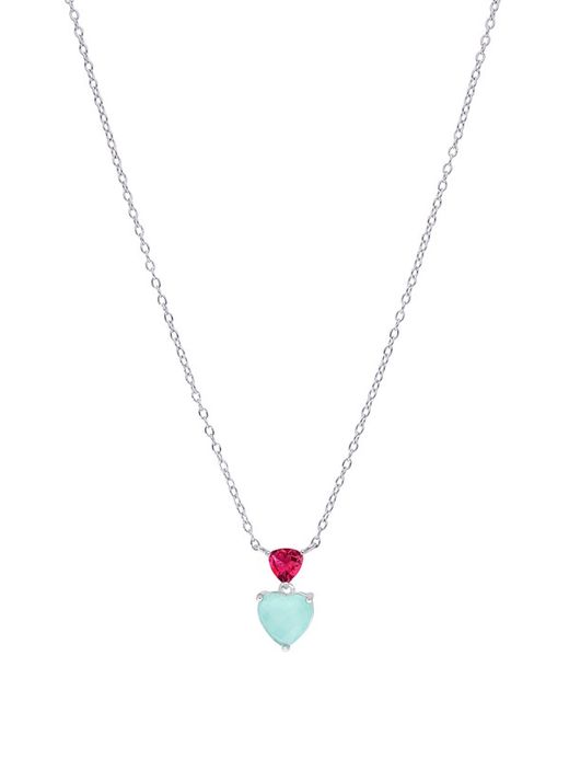 Collar Marea Plata D03507/BI Pedra Cor